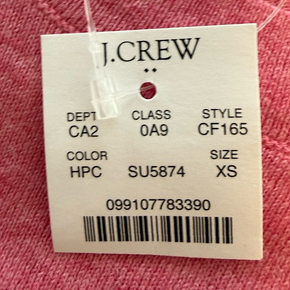 J. Crew Women's Vibrant Pink Crew Neck Sweater - Picture 4 of 5